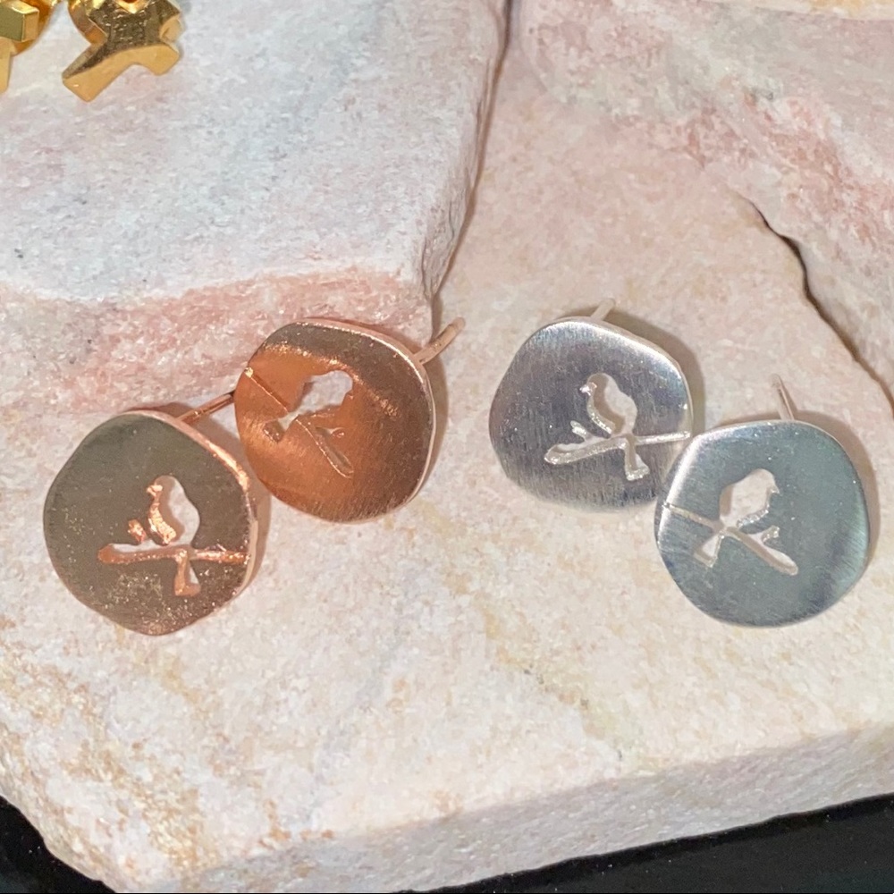 Bird coin studs